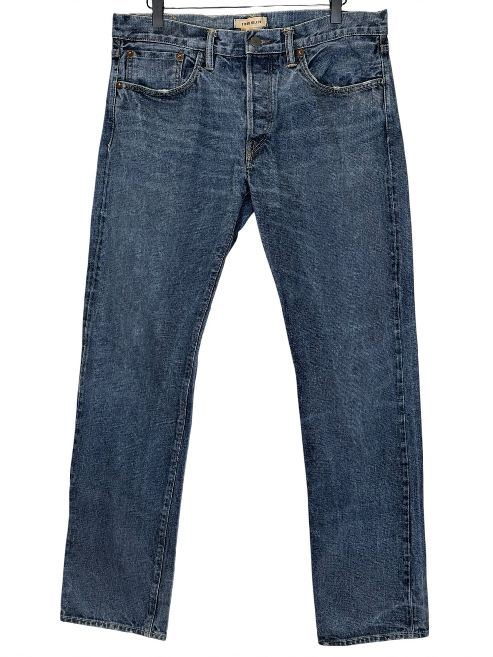 Simon Miller 34x33 Park View M003 Slim Straight Japanese Selvedge Denim Jeans
